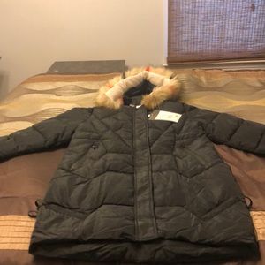 Xingaoxuefei Long Black Puffer Winter Coat